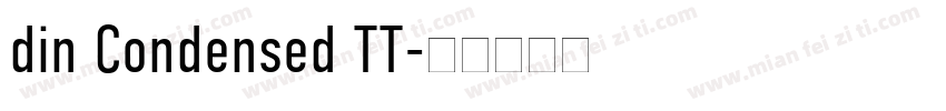 din Condensed TT字体转换